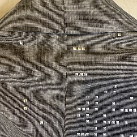 Richard Tyler Charcoal Blazer with Silver Accents - Picture 11 of 14
